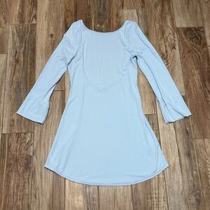 Free People Beach Rosalia Long Sleeve Low Back Mini Dress